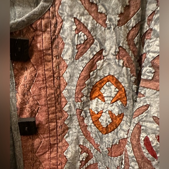 The Territory Ahead Cotton Quilted Women’s Jacket Size L Gray/Brown Color - Picture 3 of 9